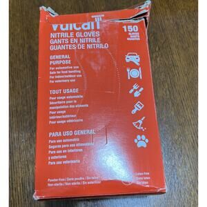 Medicom Vulcan Nitrile Gloves Indigo Medium M 150 Count Box General Purpose
